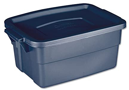 Roughneck Aufbewahrungsbox, 10 Stück, 5–8 W x 15,687 D x 7 H, dunkles Indigo Metallic