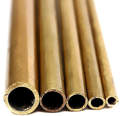 TuToy 2-6Mm Durchmesser Rund-Bleisröhren Für Modellbau Handwerk 300Mm Long Brass Tube - 4Mm