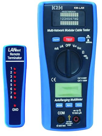 TESTER DI RETI LAN E MULTIMETRO CON PORTATA AUTOMATICA - K2M 50100930