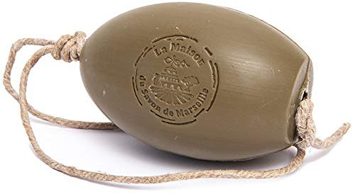 Savon de Marseille - French Soap On A Rope - Natural and Eco Friendly Hand Wash - Made with Organic Argan Oil - Argan Oil Fragrance - 270g Bar