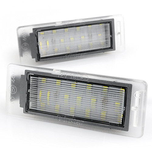 LIGHTDELUX Ersatz für 2 x LED Kennzeichenbeleuchtung ohne Fehlermeldung mit E-Prüfzeichen kompatibel mit Mokka ab 2012, Insignia Sports Tourer ab 11.2013 V-031908