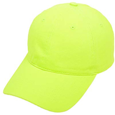 WOWOWO Casquette de Baseball Unisexe Casquette de Baseball néon Fluorescent Brillant Couleur Unie Chapeau de Protection Solaire extérieur