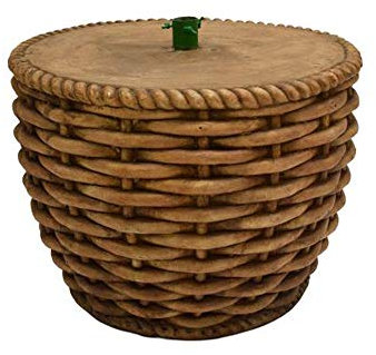 Base Cesta Tronco Supporto Piede per Albero di Natale Cesto Ceramica RESINATA Dimensioni 40 x 54 x h. 54 cm Peso 14 kg Realistico Naturale Stand con Corteccia innesto Tubo 34cm