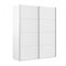 PEGANE Armoire avec 2 Portes coulissantes Coloris Blanc artik - Longueur 150 x Profondeur 60 x Hauteur 200 cm