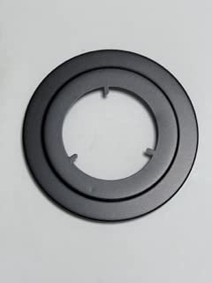 Rosace noire pour poêles à granulés et tuyau noir pour cheminée (D 80 mm)