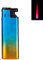 Turbofeuerzeug Rainbow Feuerzeug Gehäuse aus Metall rote Turboflamme Sturmfeuerzeug absolut windfest Gasfeuerzeug (Blau - 1 Feuerzeug)