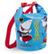 PERLETTI Sac a Dos Enfants Garçons Résistant a l’Eau Bleu - Sac de Sport Enfant Voyage Impermeable avec Longue Sangle Réglable - Sac Etanche pour Plage Mer Bateau Excursion - 25X18x18 cm (Requin)