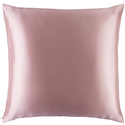 Slip Silk Kissenbezug aus Seide - zum Schutz der Haare, gegen Schlaffalten und Akne - Kissenbezug aus 100% Maulbeerseide mit Reißverschluss - 80 cm x 80 cm, Rosa