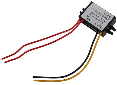 Convertidor de Voltaje AC a DC Regulador de Voltaje Módulo de Potencia, AC 10-28V a DC 12V Módulo Reductor Regulador de Voltaje Rectificador, AC DC Reductor Convertidor (5A)