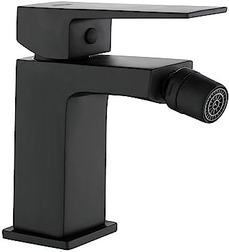 KOLMAN Bidetarmatur Bidetbatterie Schwarz PAROS Wasserhahn Bidetmischer Bidetbatterie