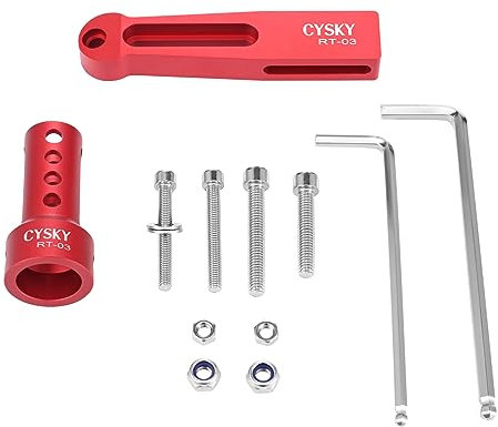 CYSKY Fahrrad C Bremse Verlängerung Adapter, V-Bremse auf C-Bremse Konvertierung Rack Konverter Adapter für Rennrad Faltrad (Rot)