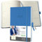 SIGEL C2568 Wochenplaner Wochenkalender 2025, ca. A5, blau, Hardcover, 192 Seiten, Gummiband, Stiftschlaufe, Archivtasche, aus nachhaltigem Papier, Conceptum