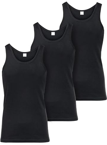 Ladeheid Unterhemd Herren Ärmellos Baumwolle Underwear Men - Weiches, Komfortables Tank Top Herren Unterwäsche, Unterhemden, Set 3 Stück LA40-258