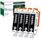 Greenjob 364XL Schwarz Patronen Kompatible für HP 364 Druckerpatronen Multipack für Deskject 3520 Photosmart 5520 5510 Officejet 4622 6520 4622 5515 7520 5522 6510 b109a b110a 3070A (6 Schwarz)
