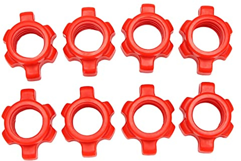 Eighosee 8PCS Dumbbell Nut,Dumbbell Rod Nut, Collars for Barbells Training Sports Accessories