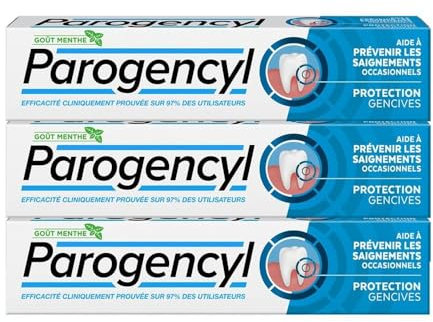 PAROGENCYL - Dentifrice Protection Gencives - Arôme/Goût Menthe - Aide à prévenir les saignements occasionnels (lot de 3x 75ml)