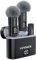 LVVIACE Microfono Wireless per iPhone iPad con 40 ore di Trasmettitore Display Digitale Custodia di Ricarica, 82ft Microfono Bluetooth con Cancellazione del Rumore (Lightning)