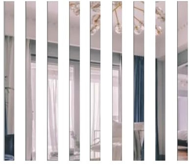 Autocollants Muraux Pour Miroirs Bandes de miroir 3D, autocollant mural, ligne décorative for fond, mur, plafond, bande de bord, décoration de salon et de maison Miroir Collant Muraux(Rose Gold,5x50cm