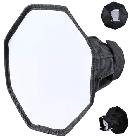 Diffusore flash macro, diffusore flash fotografico, softbox leggero fotografico, riflettore flash pieghevole portatile piccolo Softbox e Speedlite Softbox per fotocamera riflettore, studio
