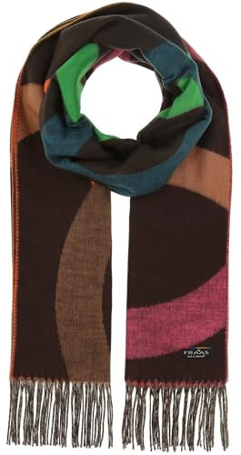 FRAAS Cashmink Schal 56 x 200 cm - Weicher als Kaschmir - Made in Germany - Schal mit Kreis- Design für Damen - Perfekt für Herbst und Winter Cobalt Blue