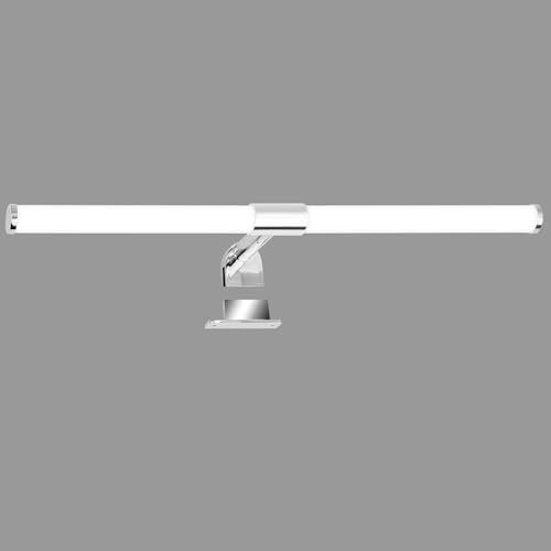 BRILONER - LED Spiegelleuchte Bad 2 in 1 Montage, IP44 Spritzwasserschutz, 4.000K neutralweiß, Badezimmerlampe, Schrankbeleuchtung, Spiegellampe, Lampe Badezimmer, Spiegelbeleuchtung, 55 cm, Chrom