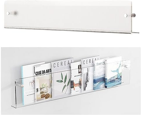 MaiBuL LNNW AVIISO Klarer Wand-Broschürenständer, 2 Stück, dekorativer Acryl-Organizer, 100/110/120 cm, Hängeregistratur-Organizer Zeitschriften- und Broschürenständer(110cm(43 1/4))