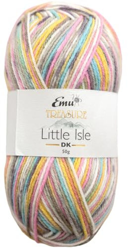 Emu Treasure Little Isle DK Fair Isle Effect Yarn 50g 165m, Dornoch - 005