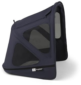 Capota ventilada Bugaboo Donkey, Extensible para una cobertura adicional y una protección solar óptima, Repele el agua, Compatible con Todos los Carritos Bugaboo Donkey, Deep Indigo