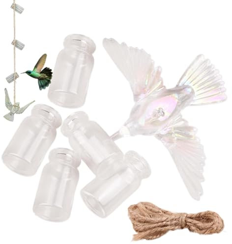 Outdoor Feeders, Co Librì Feeder Jar | Leak Proof Bottle Feeding Buzzing Water - Small Bird Feeder for Window Decoration