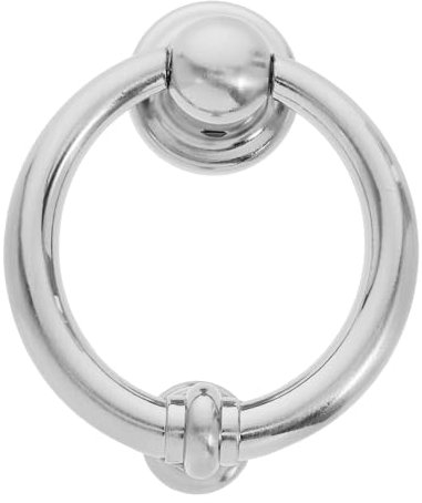 Homoyoyo Elegant Zinc Alloy Ring Door Knocker Modern Minimalist Front Door Security Hardware Style Decorative Door Supplies Classic Knocker for Home Exterior