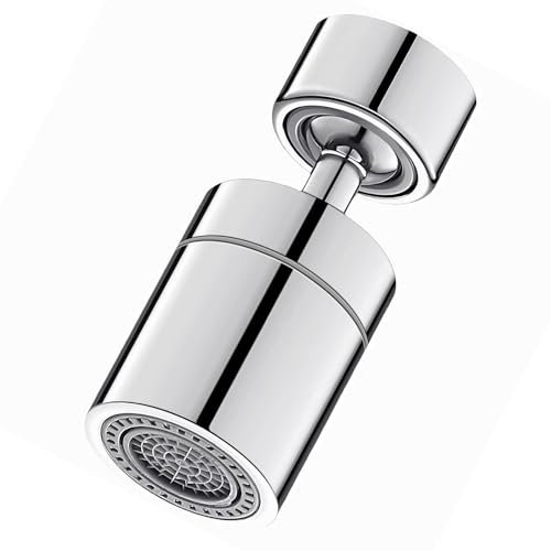 Kitchen Tap Spray Head, Durable Dual Function 360-Degree Rotating Faucet Aerator Adjustable Portable Tap Aerator Replacement, Universal Faucet Attachment for Kitchen Sink Bathroom.