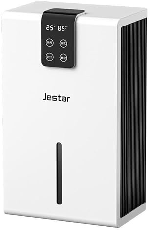 WITFAMILY Upgraded 35oz/Day Mini Dehumidifier with Air Purifier & Dry Mode, Portable 98oz Tank for Home, Bedroom, Bathroom, Closet - 7 Colour Lights, Ultra-Quiet Sleep Mode