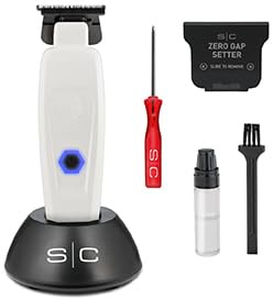 Stylecraft Gamma Più Profi Haartrimmer für Männer, Barttrimmer für Männer, bürstenloser Motor, 180 Minuten drahtlose Arbeitszeit, einstellbare Klinge 0 Schlitze, Gehäuse