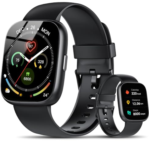Reloj Inteligente Mujer Hombre, 1.95 HD Smartwatch con Llamadas Bluetooth | Nuevo Smart Watch con Pulsómetro/Monitor de Sueño/Podómetro, 110+ Modos Deportivos, IP68 Pulsera Actividad para Android iOS