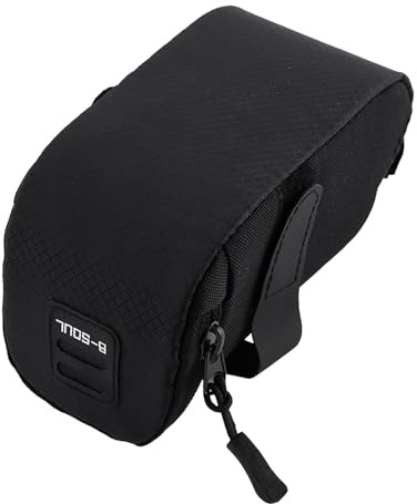 Jelquix Beuteltasche Fürs Fahrrad – Robuste, Leichte Fahrradsitz-Aufbewahrung für Handy, Schlüssel – Geeignet für Schnelles Fahren, Rennrad – Aus Polyester – Schwarz (Black)