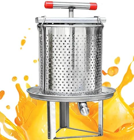 prensa de acero inoxidable para miel extractor manual de miel prensa aceite oliva casera herramienta equipo de fabricación de filtros