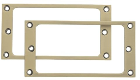 BESPORTBLE Cadre en Métal pour Micro Double Bobinage Guitare Électrique, Intégration, Montage Facile, Dimensions 8,8x4,5x0,5cm, pour Enregistrement Studio Professionnel et Concerts
