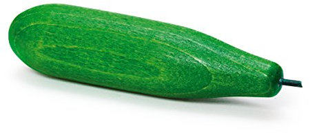 Erzi 12091 Gurke aus Holz, Kaufladenartikel für Kinder, Rollenspiele