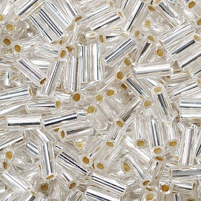 Knorr Prandell Stiftperlen m. Silbereinzug, 10g, 2,5mm, Silber