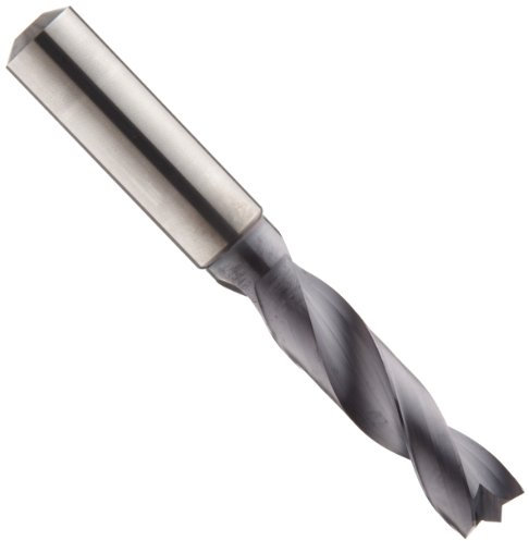 Sandvik Coromant corodrill delta-c R850 Hartmetall Bohrer, lang, TiAlN Finish, rund Schaft, Spiral Flute, Kühlmittel durch, 200 Grad Kreuzanschliff, 1/2 in, 1