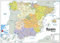 Mapa político de España, de papel laminado tamaño A1, 59,4 x 84,1 cm