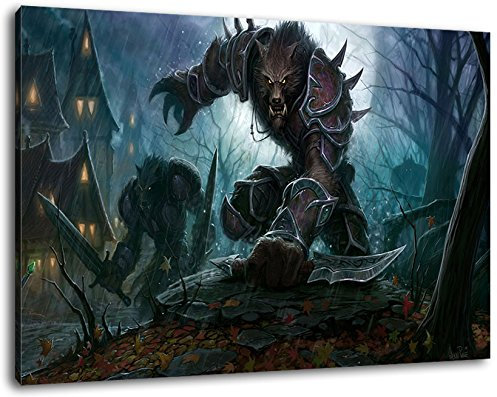 World of Warcraft Format 120x80 cm Bild auf Leinwand, XXL riesige Bilder fertig gerahmt mit Keilrahmen, Kunstdruck auf Wandbild mit Rahmen