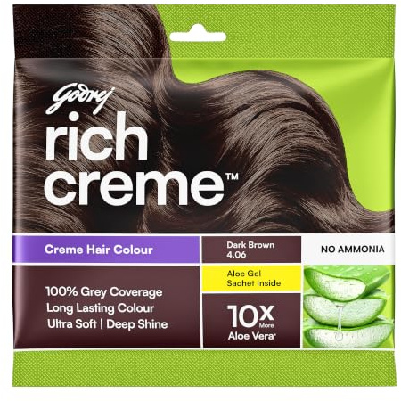 Godrej Expert Creme Hair Colour Dark Brown 20G+20Ml