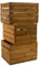 Kistenkolli Altes Land 3 Piezas sólido Cajas de Fruta Cajas DE Vino Cajas DE Manzana Caja Madera Shabby Vintage Medidas Aprox. 49 x 42 x 31cmxxxgebrauchtxxx