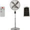Syntrox Germany SVT-60W Chrom Retro Ventilator mit Fernbedienung, Timer und Oszillation