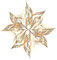 Ursus 34535500 - Paper Star Ornament 3, gold, 32 Blatt, ca. 15 x 15cm, 110 g/qm, vorgestanztes, hochwertiges Bastelpapier mit edlem Perleffekt, folienveredelt, einseitig bedruckt