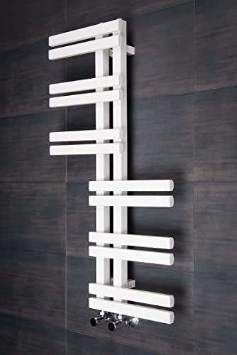 Warmehaus Designer Bathroom Heated Warming Towel Rail Radiator Rad - 1000 x 550 mm - White