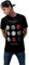 MERCHCODE Herren Mt426-twenty One Pilots Pattern Circles Tee T-Shirt, Schwarz, XS EU