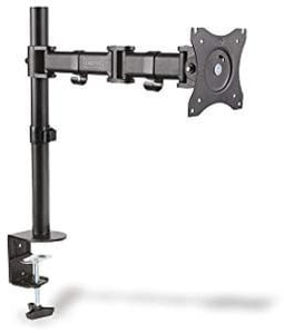 DIGITUS Monitorhalterung - Tischklemme - 1 Monitor - Bis 27 Zoll - Bis 1x 8 kg - VESA 75x75, 100x100 - Schwarz