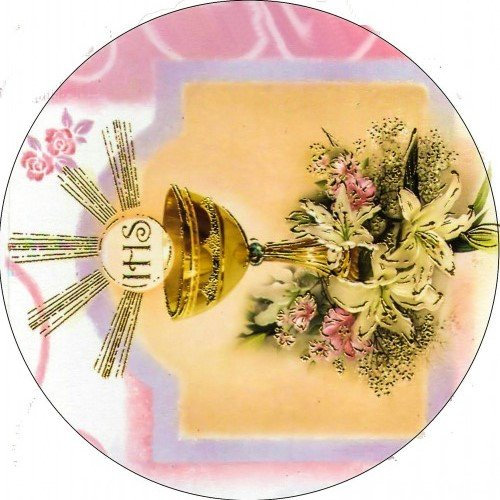 Ostia Comunión, oblea para decorar tartas. Decoración para tartas